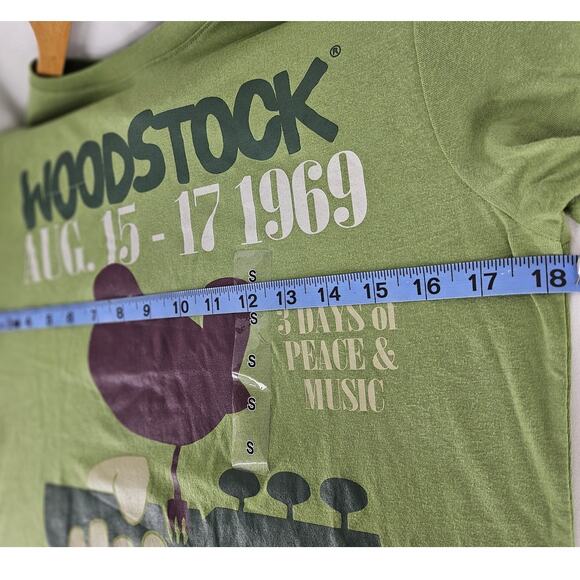 SUN + STONE MEN'S WOODSTOCK GRAPHIC T-SHIRT – GREEN – SIZE SMALL – NWT - Picture 7 of 9